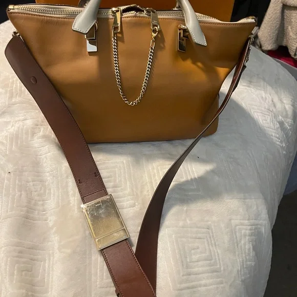 💐Chloe Baylee two tone calfskin bag “ Yummy Cookie” - Picture 5 of 15